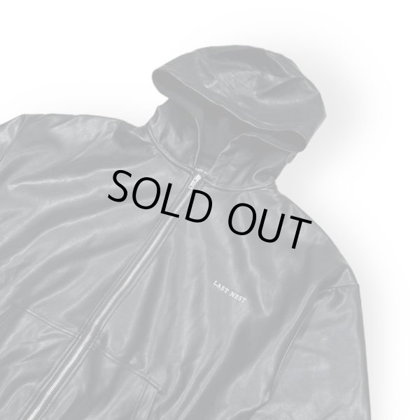 画像3: LAST NEST / leather zip hoodie (3)