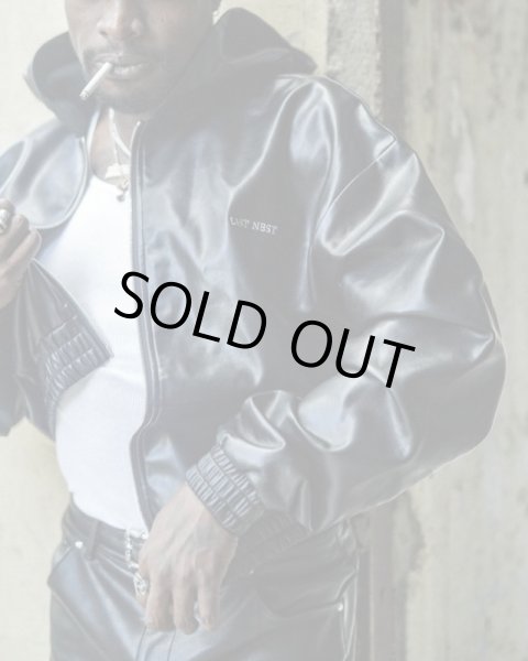 画像5: LAST NEST / leather zip hoodie (5)