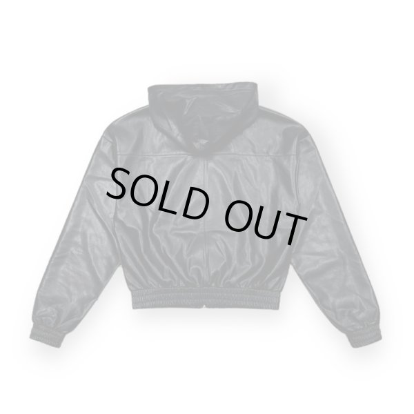 画像2: LAST NEST / leather zip hoodie (2)