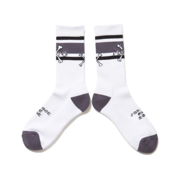 画像1: MAYO / cross bone socks (1)