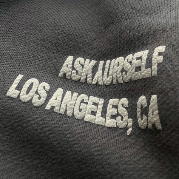 画像3: ASKYURSELF / contrast insert hoodie  (3)