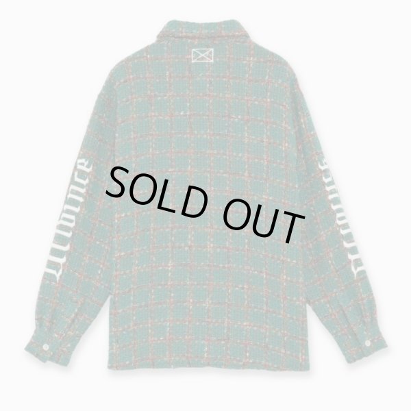 画像2: MLVINCE®︎ / embroidery check tweed shirt  (2)