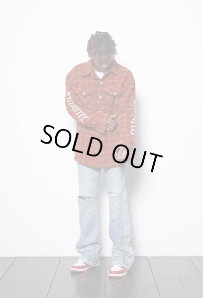 画像7: MLVINCE®︎ / embroidery check tweed shirt  (7)