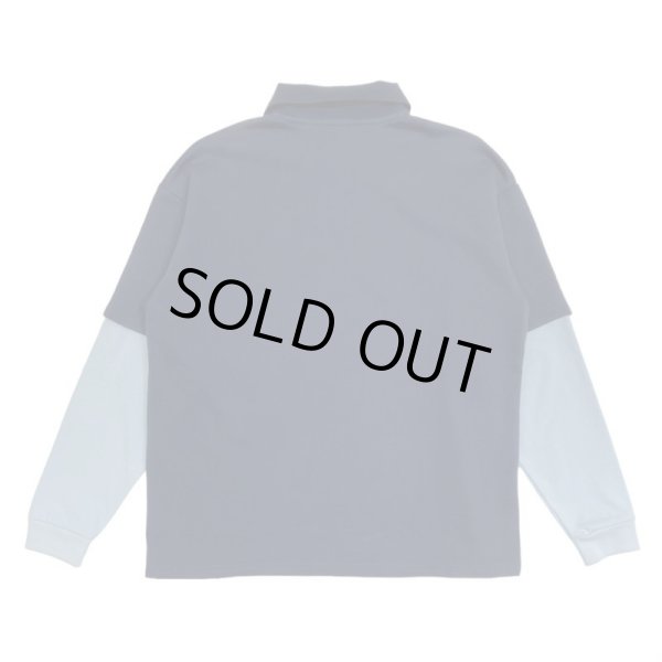 画像2: FLOWERS / double sleeve polo sweat (2)