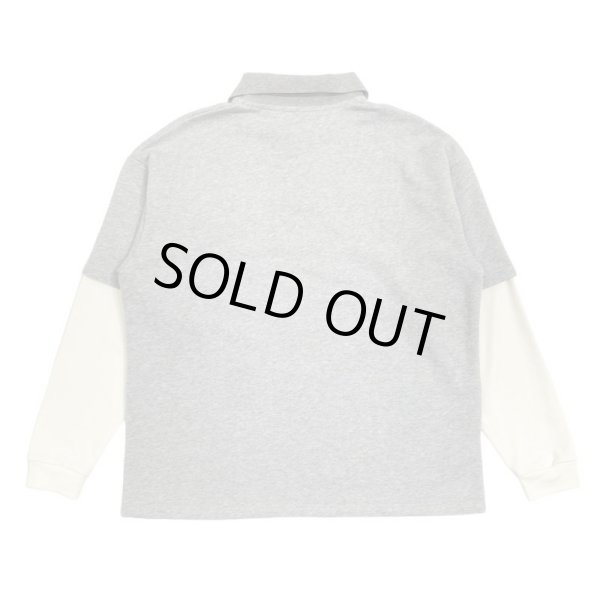 画像2: FLOWERS / double sleeve polo sweat (2)