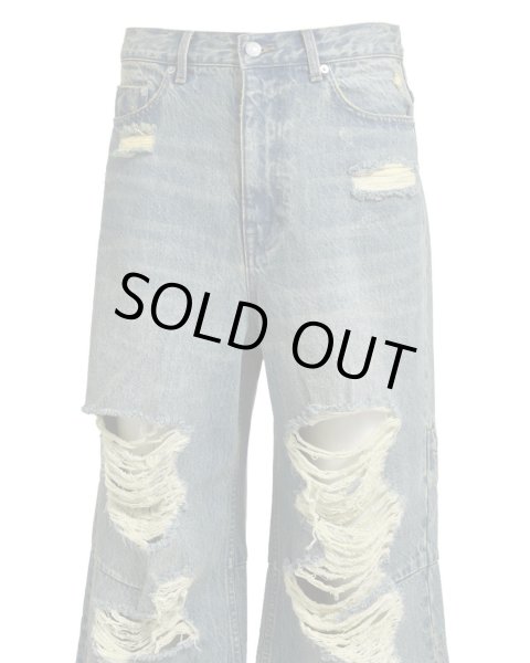 画像4: BREATH / grunge wide denim pants (4)