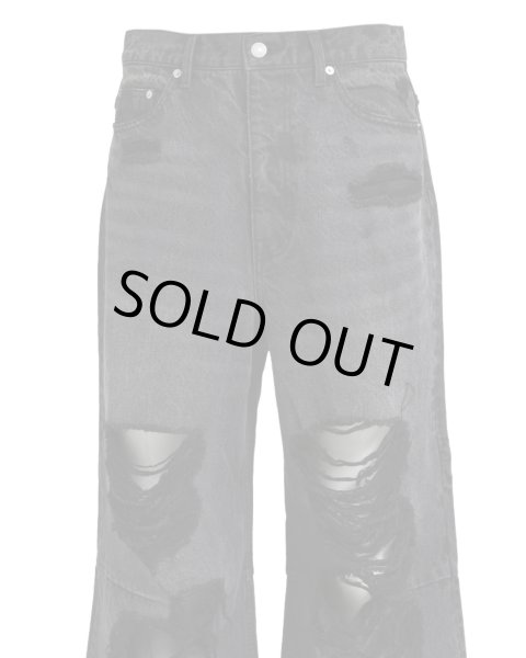 画像4: BREATH / grunge wide denim pants (4)