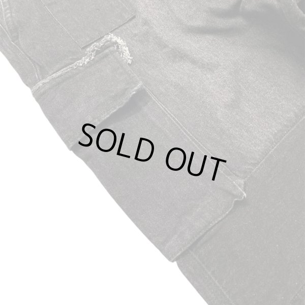 画像4: A GOOD BAD INFLUENCE / repaired denim cargo pants (4)