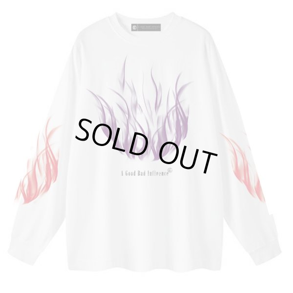 画像1: A GOOD BAD INFLUENCE / fire l/s tee (1)