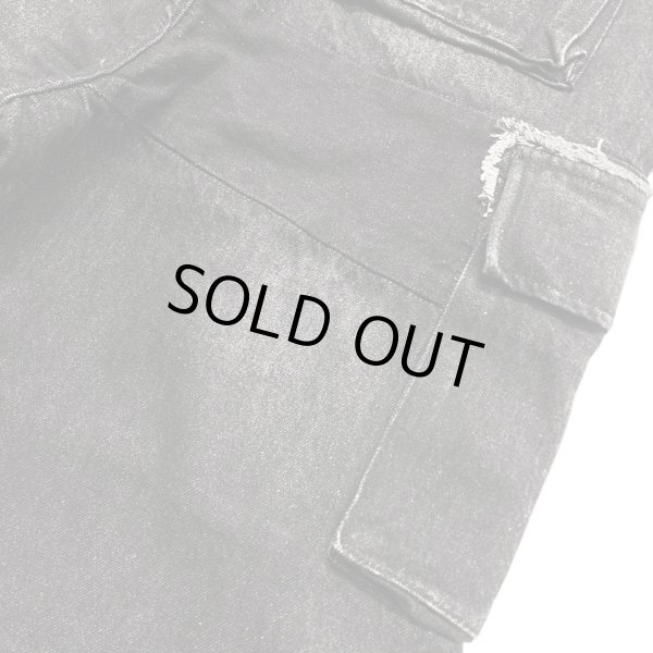 画像7: A GOOD BAD INFLUENCE / repaired denim cargo pants (7)
