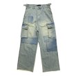 画像1: A GOOD BAD INFLUENCE / repaired denim cargo pants (1)