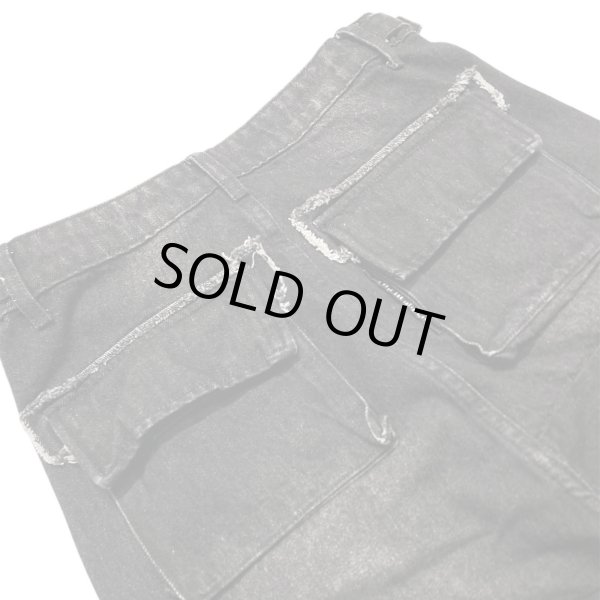 画像6: A GOOD BAD INFLUENCE / repaired denim cargo pants (6)