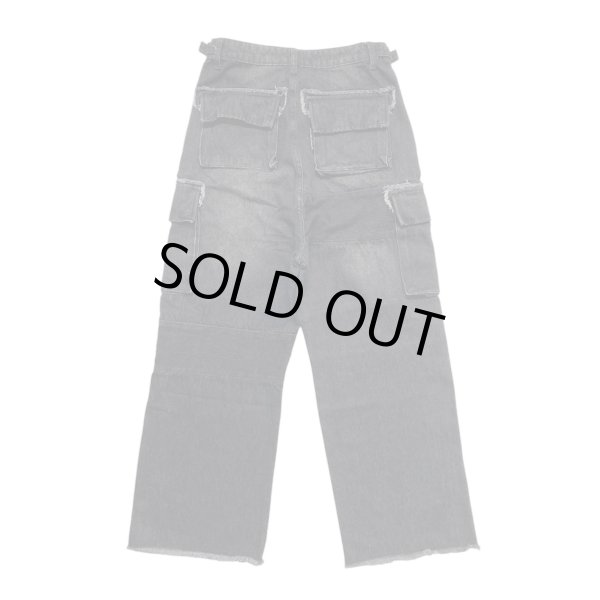 画像2: A GOOD BAD INFLUENCE / repaired denim cargo pants (2)