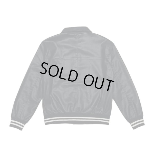 画像2: LAST NEST / leather varsity jacket (2)