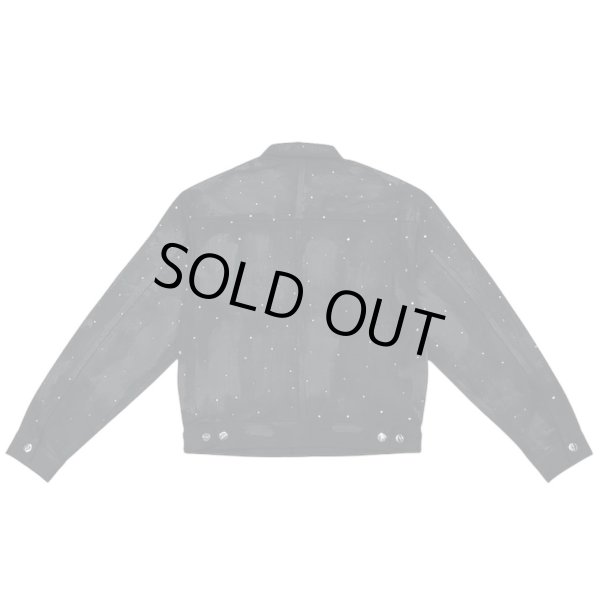画像2: LAST NEST / rhinestone coating denim jacket (2)