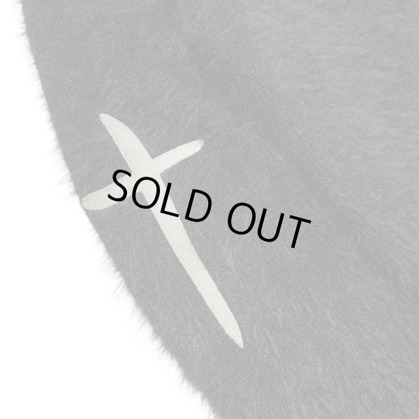 画像5: A GOOD BAD INFLUENCE / heart cross zipped mohair sweater (5)