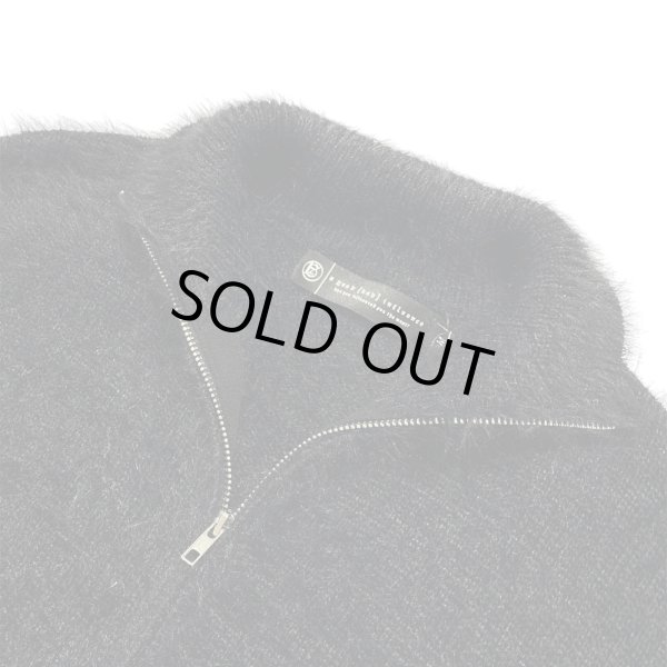 画像3: A GOOD BAD INFLUENCE / heart cross zipped mohair sweater (3)