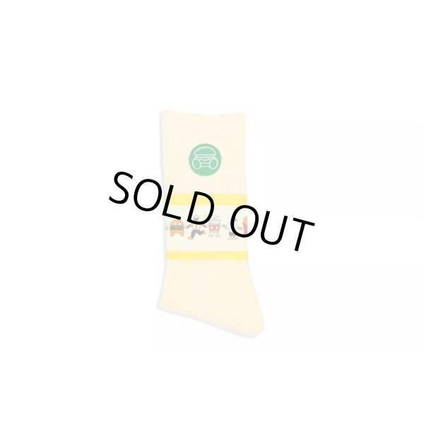 画像1: VANDYTHEPINK / vandy burger logo socks green (1)