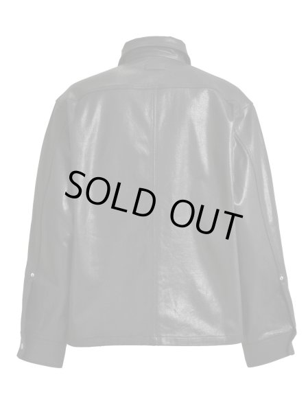 画像2: BREATH / coating shirt jacket / black  (2)