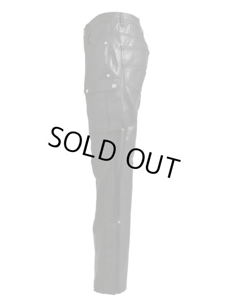 画像3: BREATH / coating bootcut cargo pants / black (3)