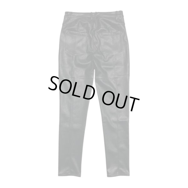 画像2: LAST NEST / faux leather slim trouser (2)