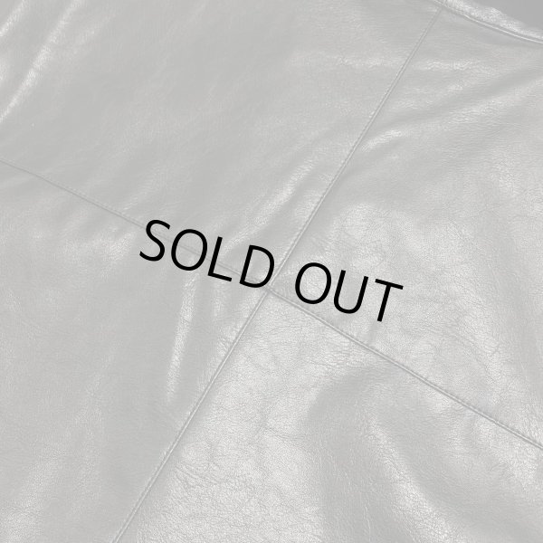 画像6: LAST NEST / faux leather switching s/s shirts (6)