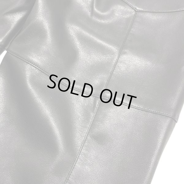 画像5: LAST NEST / faux leather slim trouser (5)