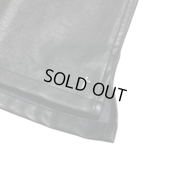 画像5: LAST NEST / faux leather switching s/s shirts (5)