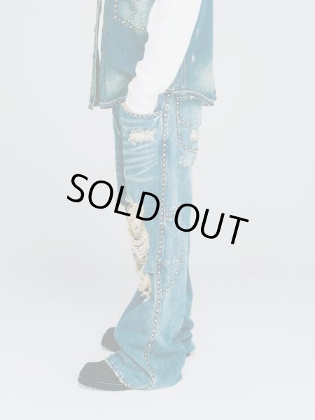 画像5: BREATH / suicide studs wide denim pants (5)