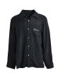 画像1: BREATH / script logo satin shirt (1)