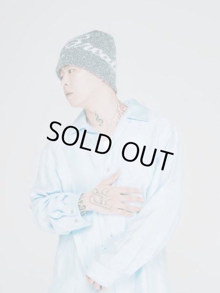 画像6: BREATH / script logo satin shirt (6)