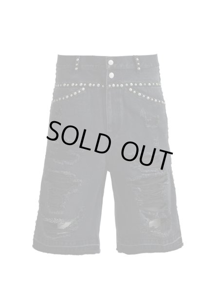 画像1: BREATH / suicide studs denim shorts (1)