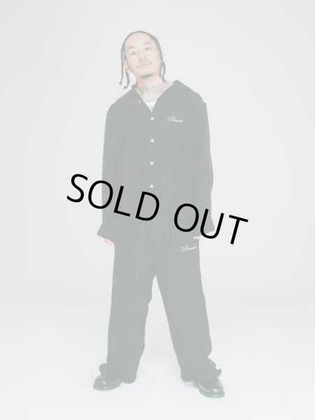 画像4: BREATH / script logo satin shirt (4)