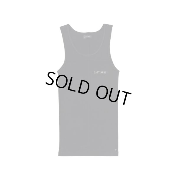 画像1: LAST NEST / logo emb tank top (1)