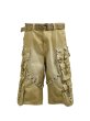 画像1: BREATH / bleach cargo pants w / belt (1)