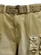 画像4: BREATH / bleach cargo pants w / belt (4)