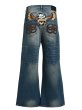 画像1: BREATH / chain eagle patch denim pants (1)