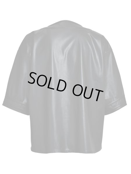 画像2: BREATH / faux leather bh baseball shirt (2)