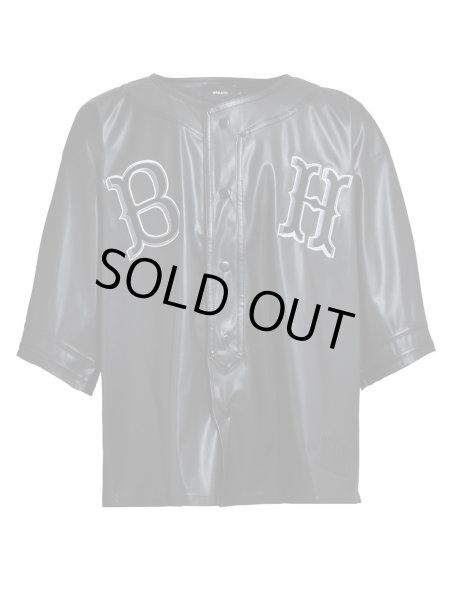 画像1: BREATH / faux leather bh baseball shirt (1)