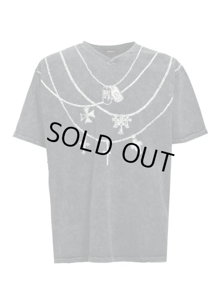 画像1: BREATH / necklace v neck tee (1)