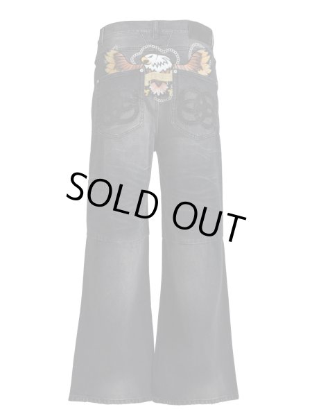 画像1: BREATH / chain eagle patch denim pants (1)