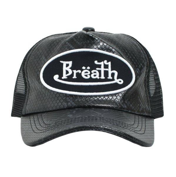 画像1: BREATH/ faux snake leather cap   (1)