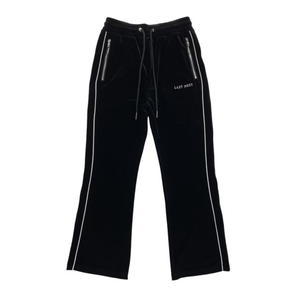 画像1: LAST NEST / Velour embroidery track pants v2 (1)