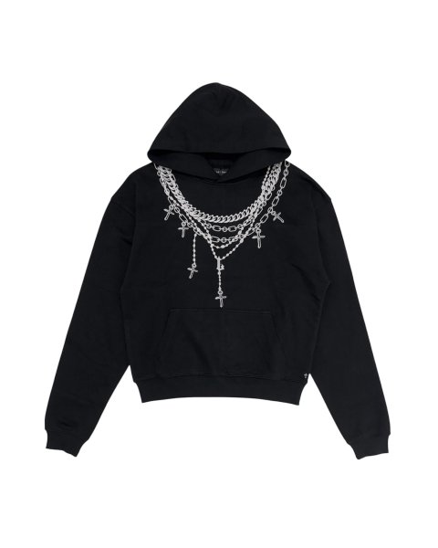 画像1: LAST NEST / necklace hoodie (1)