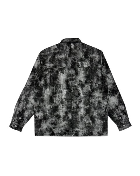 画像2: LAST NEST / leather tie-dye shirt  (2)