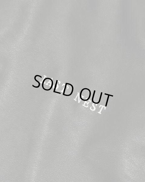 画像5: LAST NEST / faux leather crewneck (5)