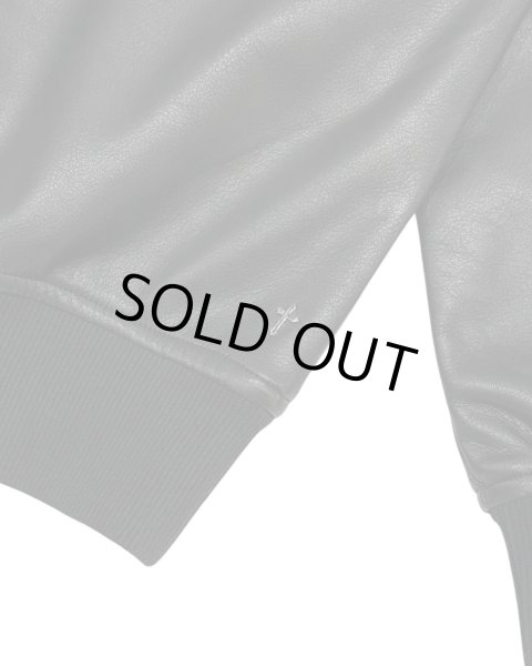 画像6: LAST NEST / faux leather crewneck (6)