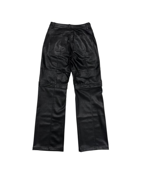 画像2: LAST NEST / faux leather cargo pants v2 (2)