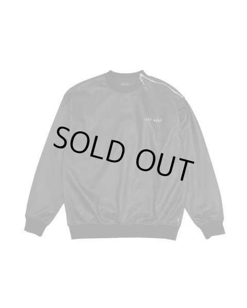 画像1: LAST NEST / faux leather crewneck (1)