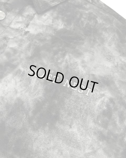 画像4: LAST NEST / leather tie-dye shirt  (4)